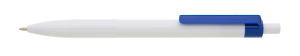 WHITE ballpoint pen plastic - Reklamnepredmety