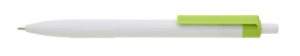 WHITE ballpoint pen plastic - Reklamnepredmety