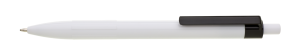 WHITE ballpoint pen plastic - Reklamnepredmety