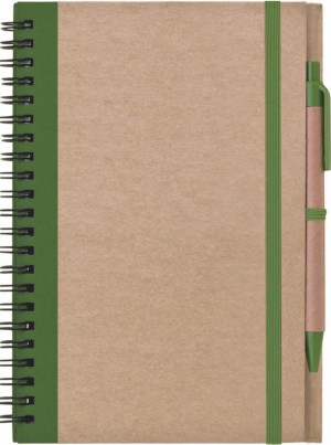 LIBRO A5 notebook with pen - Reklamnepredmety