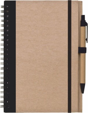 LIBRO A5 notebook with pen - Reklamnepredmety