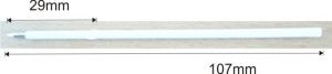 refill X20, 107mm white - 0.7mm - Reklamnepredmety