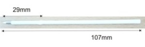 refill X20, 107mm white - 1.0mm - Reklamnepredmety