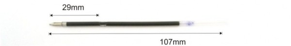 refill X20, 107mm semigel, tip 0.6mm