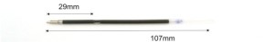refill X20, 107mm white - 1.0mm - Reklamnepredmety