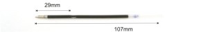 filling X20, 107mm transparent 0.7mm - Reklamnepredmety
