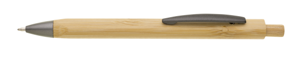 TRILO triangular bamboo and metal ballpoint pen