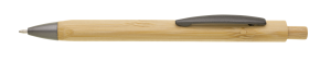 TRILO triangular bamboo and metal ballpoint pen - Reklamnepredmety