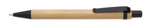 TURAL NERO BLACK* ballpoint pen bamboo/metal - Reklamnepredmety