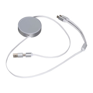Ostend recycled aluminum charging cable - Reklamnepredmety