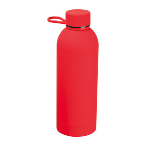 Stainless steel bottle with rubber surface Ostrava - Reklamnepredmety