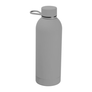 Stainless steel bottle with rubber surface Ostrava - Reklamnepredmety