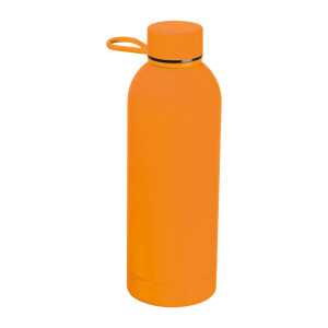 Stainless steel bottle with rubber surface Ostrava - Reklamnepredmety