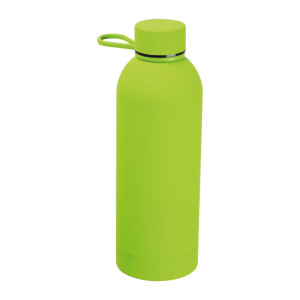 Stainless steel bottle with rubber surface Ostrava - Reklamnepredmety