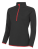 JC036 Girlie Cool 1/2 Zip Sweat - JC036_Jet-Black_Fire-Red - variant Ls 1000078603