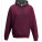 JH003 Varsity Hoodie - JH003-Burgundy-Charcoal-(Heather) - variant 