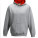 JH003K Kid´s Varsity Hoodie - JH003K-Heather-Grey-Fire-Red - variant Ls 1000080267