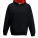 JH003K Kid´s Varsity Hoodie - JH003K-Jet-Black-Fire-Red - variant Ls 1000080282
