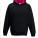 JH003K Kid´s Varsity Hoodie - JH003K-Jet-Black-Hot-Pink - variant Ls 1000080297