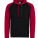 JH009 Baseball Hoodie - JH009-Jet-Black-Fire-Red - variant Ls 1000080541