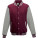 JH043 Varsity Jacket - JH043-Burgundy-Heather-Grey - variant Ls 1000081217