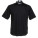 K122 Mens Bar Shirt Mandarin Collar Short Sleeve - K122-Black - variant Ls 1000094115