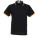 K409 Tipped Collar Polo - K409-Black-Orange - variant Ls 1000095599