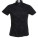K736 Womens Bar Shirt Mandarin Collar Short Sleeve - K736-Black - variant Ls 1000097430