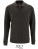 L02087 Mens Long-Sleeve Piqué Polo Shirt Perfect - L02087_Charcoal-Melange - variant Ls 1000232989