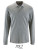 L02087 Mens Long-Sleeve Piqué Polo Shirt Perfect - L02087_Grey-Melange - variant Ls 1000233037