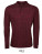 L02087 Mens Long-Sleeve Piqué Polo Shirt Perfect - L02087_Heather-Oxblood - variant Ls 1000259525