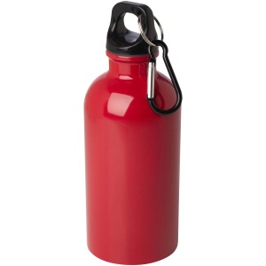 400 ml Oregon stainless steel water bottle with RCS certification and carabiner - Reklamnepredmety