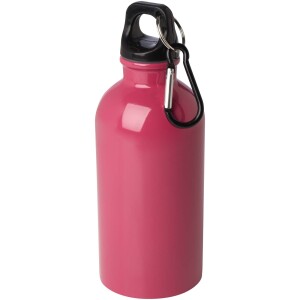 400 ml Oregon stainless steel water bottle with RCS certification and carabiner - Reklamnepredmety