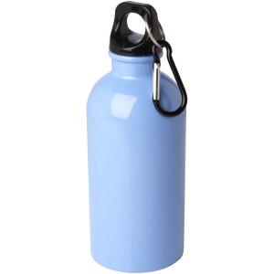 400 ml Oregon stainless steel water bottle with RCS certification and carabiner - Reklamnepredmety
