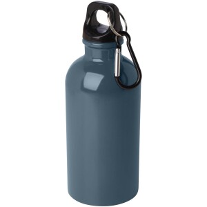 400 ml Oregon stainless steel water bottle with RCS certification and carabiner - Reklamnepredmety