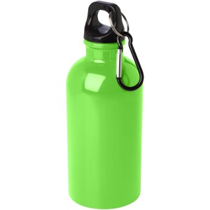 400 ml Oregon stainless steel water bottle with RCS certification and carabiner - Reklamnepredmety