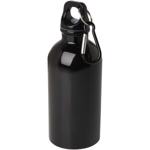 400 ml Oregon stainless steel water bottle with RCS certification and carabiner - Reklamnepredmety