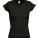 L156 Ladies V-Neck-T-Shirt Moon - L156-Deep-Black - variant Ls 1000115970