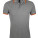 L591 Men´s Polo Shirt Pasadena - L591-Grey-Melange-Orange - variant Ls 1000122478