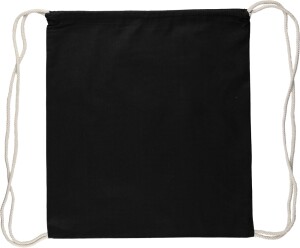 Oeko-Tex cotton (140 gsm) drawstring backpack Bridget - Reklamnepredmety