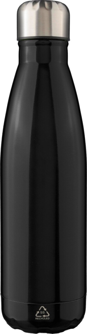 Recycled stainless steel single-walled flask 650 ml Cliff - Reklamnepredmety