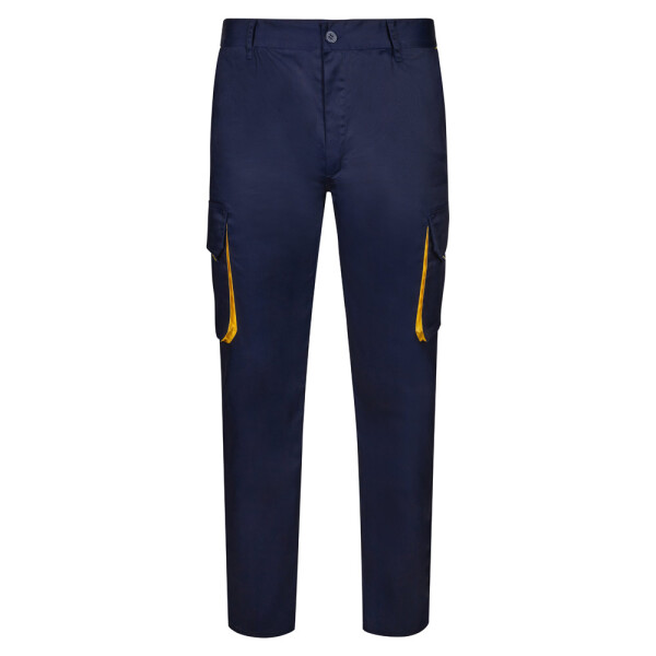 VL HYPNOS. Two-tone multi-pocket twill trousers (200 g/m²)