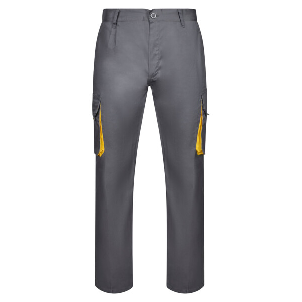 VL HYPNOS. Two-tone multi-pocket twill trousers (200 g/m²)