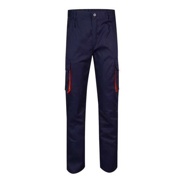 VL HYPNOS. Two-tone multi-pocket twill trousers (200 g/m²)