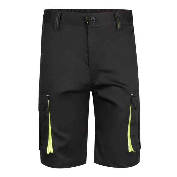 VL HEMERA. Two-tone, multi-pocket stretch Bermuda shorts (240g/m²)