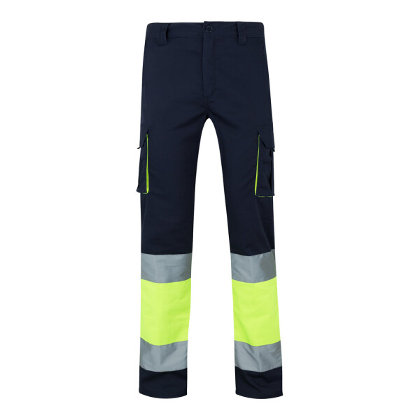 VL ZEUS LARGE. Two-tone, multi-pocket stretch trousers (240g/m²)