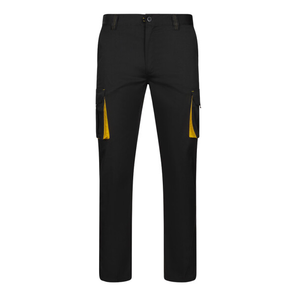 VL FIDES. Two-tone, multi-pocket stretch trousers (240g/m²)