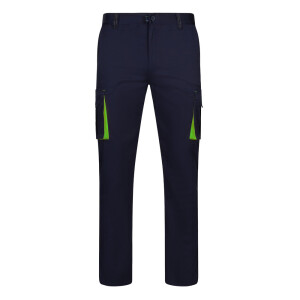 VL FIDES. Two-tone, multi-pocket stretch trousers (240g/m²) - Reklamnepredmety