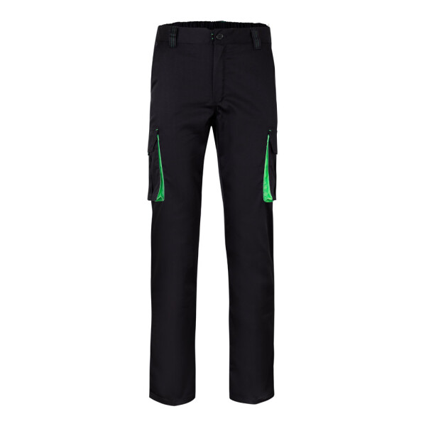 VL FIDES. Two-tone, multi-pocket stretch trousers (240g/m²)