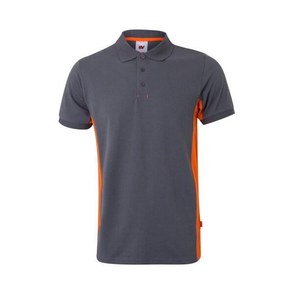 VL SUPAY. Two-tone piqué polo shirt (180g/m²), short sleeve